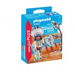 PLAYMOBIL- Special Plus Especial Indio Americano, Color carbón (70062)